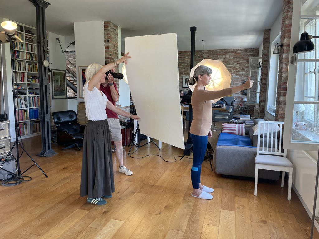Alles gut beim Fotoshooting für das Parkinsonbuch